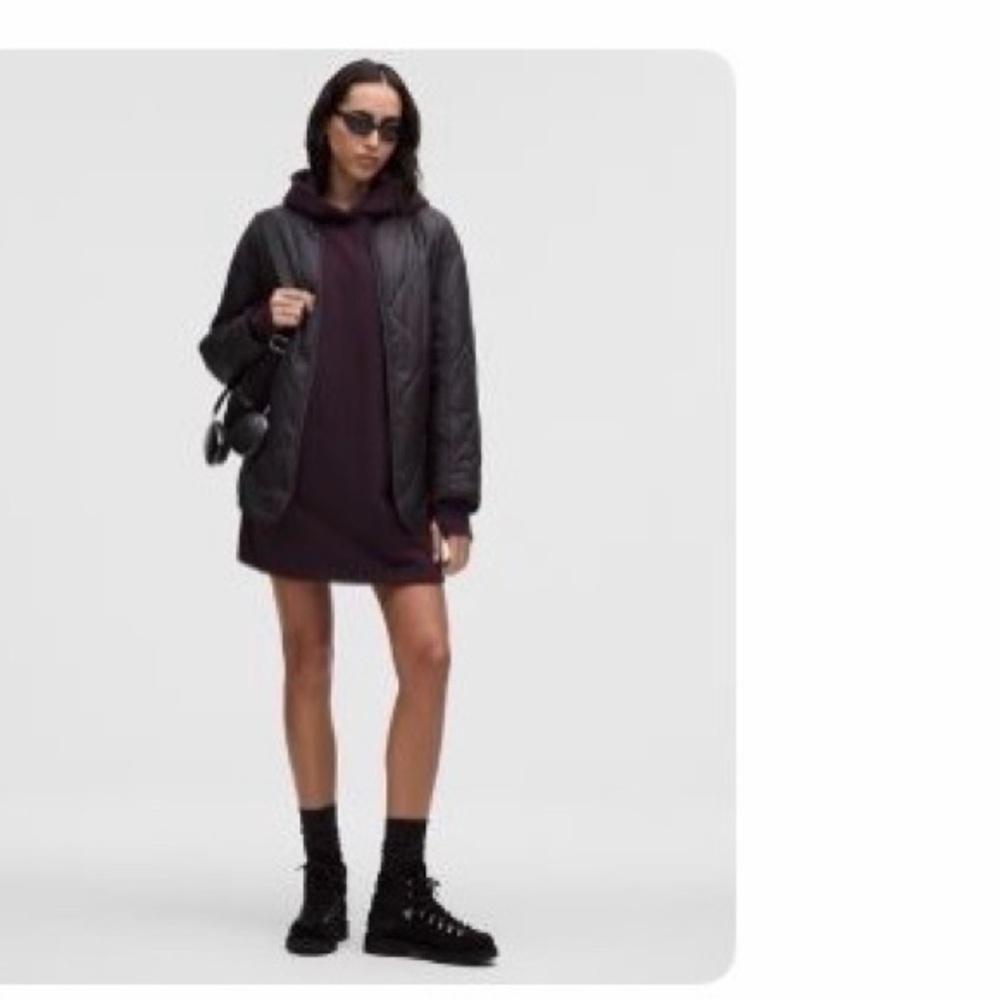 Lululemon Black Plum Sweatshirt Dress